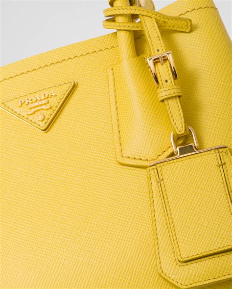 Sunny Yellow Prada Double Saffiano Leather Mini Bag 